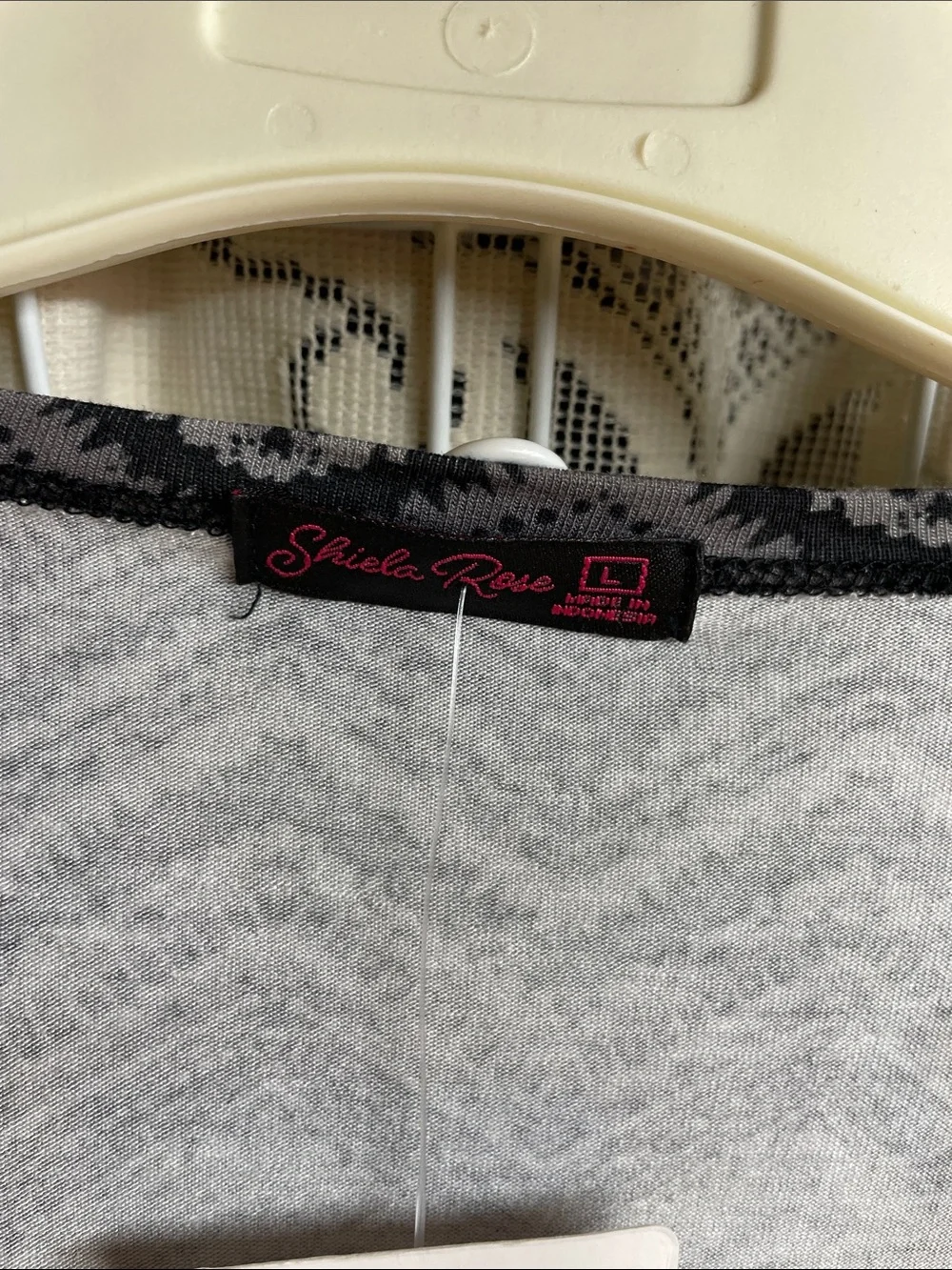 Lightweight Chevron Open-Front Cardigan - Black & Gray New With Tags size large